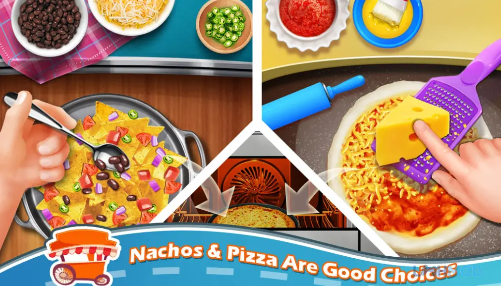 Ảnh 3 của Tải Street Food Cooking Games Apk 1.9 cho Android iOs Người chơi chế biến món ăn trong Street Food Cooking Games