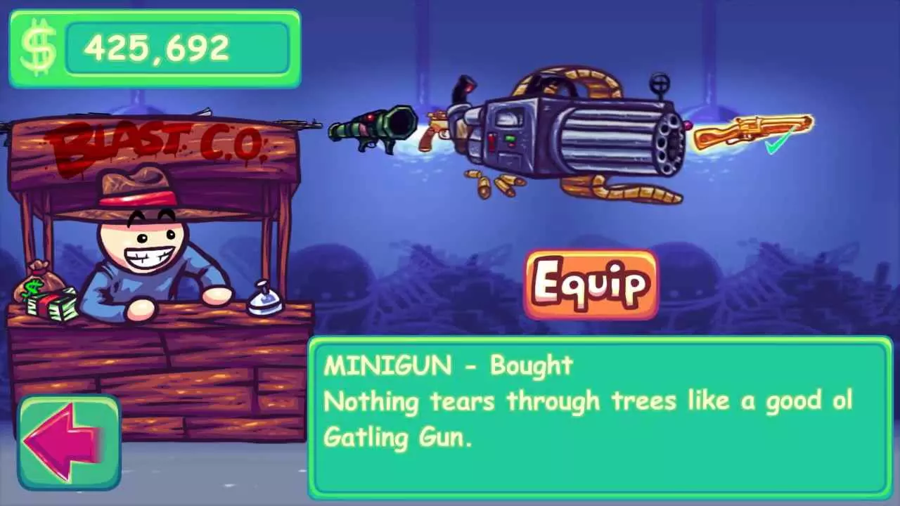 Ảnh 1 của Super Toss The Turtle Mod APK 1.181.88 (Menu, Vô Hạn Tiền) Giao diện chọn vũ khí và nhân vật đa dạng trong game Super Toss The Turtle