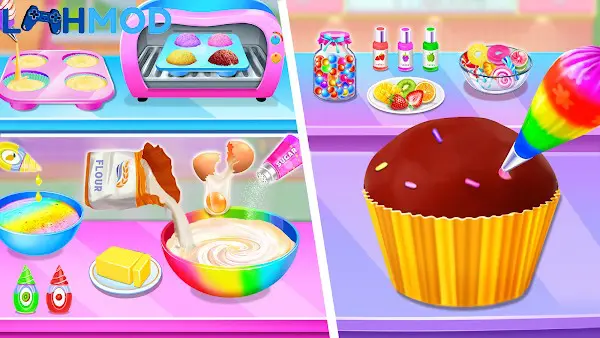 Ảnh 2 của Sweet Bakery – Girls Cake Game APK 8.4.2 Android iOS Sweet Bakery – Girls Cake Game Gameplay