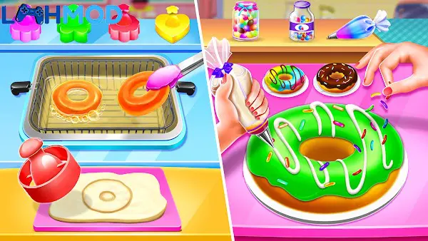 Ảnh 3 của Sweet Bakery – Girls Cake Game APK 8.4.2 Android iOS Sweet Bakery – Girls Cake Game Menu