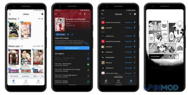 Ảnh 2 của Tải ứng dụng Tachiyomi Apk 1.0.010 cho Android iOs Giao diện đọc truyện của Tachiyomi với các tùy chọn điều hướng