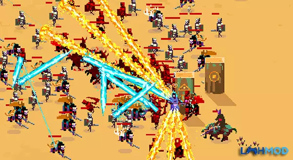 Ảnh 3 của Tải Tap Wizard 2 MOD APK 6.0.17 (God Mode, Mua sẵm miễn phí) Giao diện chọn kỹ năng phép thuật trong game Tap Wizard 2