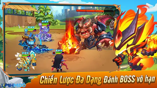 Ảnh 5 của Tải Taptap Heroes Mod Apk 1.0.0320 (Vô hạn tiền) cho Android, IOS Giao diện phần thưởng và nâng cấp nhân vật