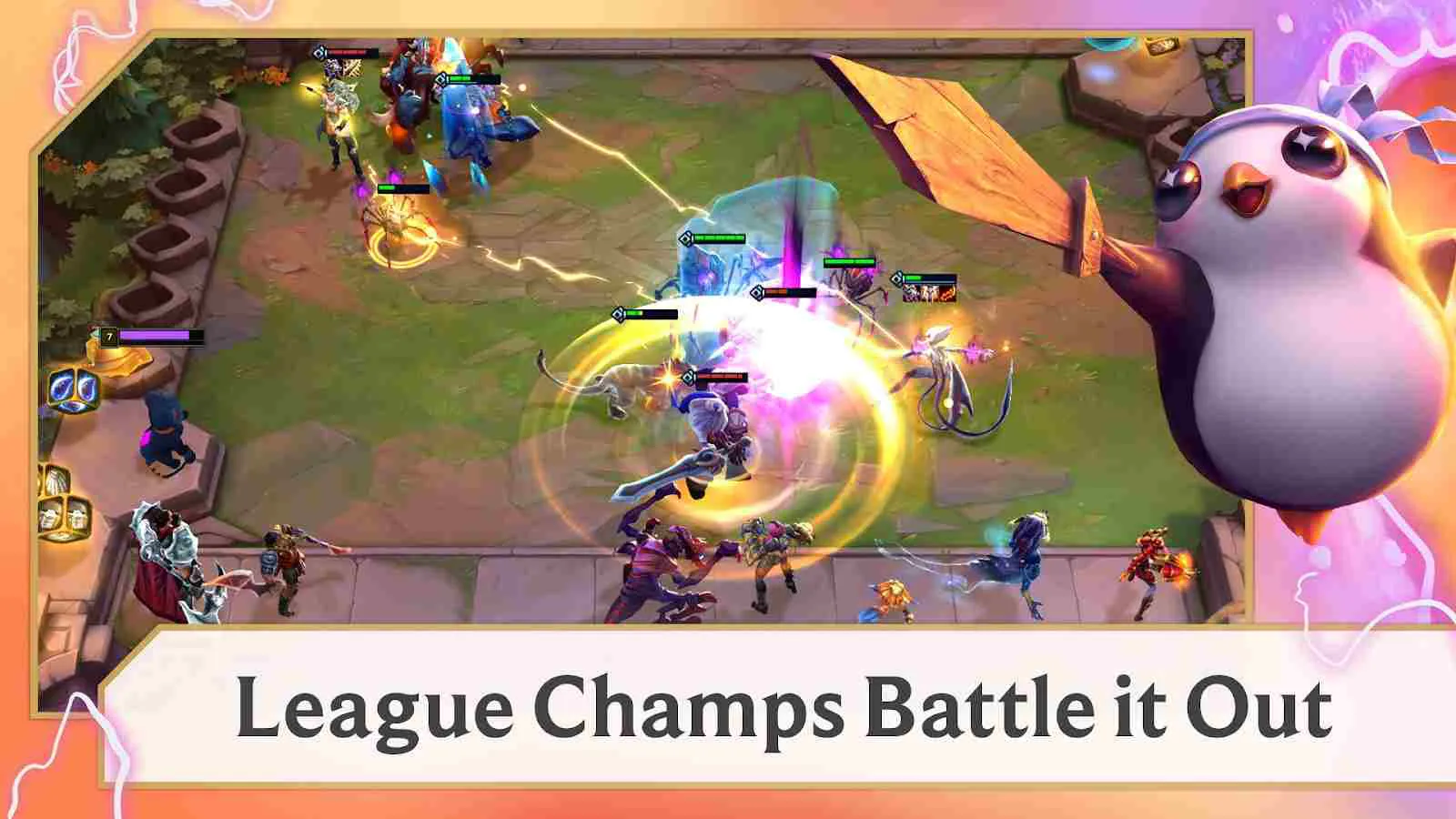 Ảnh 3 của Tải game Teamfight Tactics Mod APK 13.7.5022586 (Vô Hạn Tiền) Màn hình chọn tướng và sắp xếp đội hình Teamfight Tactics Mod