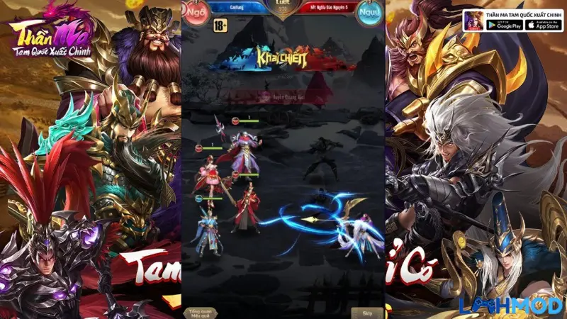 Ảnh 3 của Tải Thần Ma: Tam Quốc Xuất Chinh Apk 1.0.18 Hệ thống thẻ tướng đa dạng trong game Thần Ma Tam Quốc Xuất Chinh