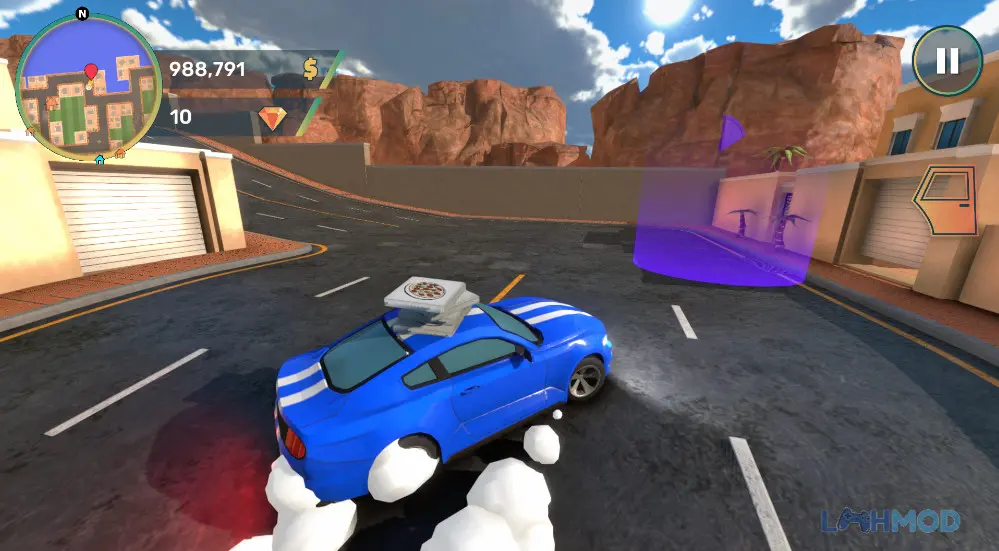 Ảnh 8 của Tải The Chase Hit and Run Apk 1.0.23 cho Android iOs Một cảnh rượt đuổi tốc độ cao trong game