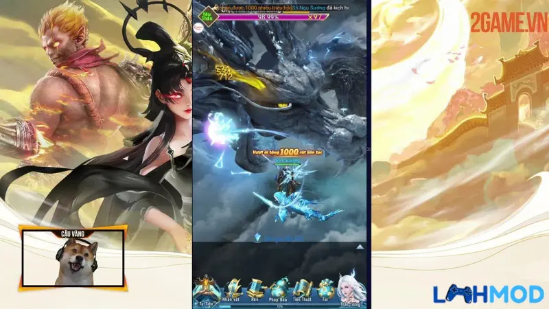 Ảnh 3 của Tải Thượng Cổ Truyền Kỳ: Thần Ma Apk 1.0.12 cho Android Giao diện chọn nhân vật hoặc màn hình chính game Thượng Cổ Truyền Kỳ Thần Ma