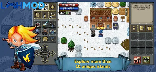 Ảnh 4 của Tải TibiaME APK 2.36 cho Android iOS Giao diện chọn nhân vật hoặc khởi tạo tài khoản trong TibiaME