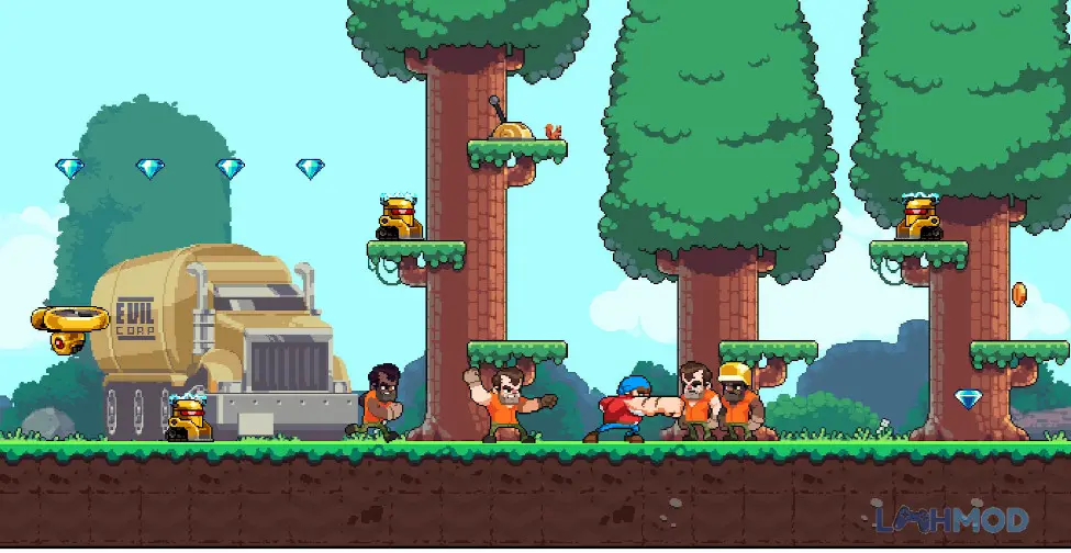 Ảnh 4 của Tải Timberman The Big Adventure Mod Apk v1.1.100 (Mở khóa Premium) cho Android iOs Timberman trên một màn chơi