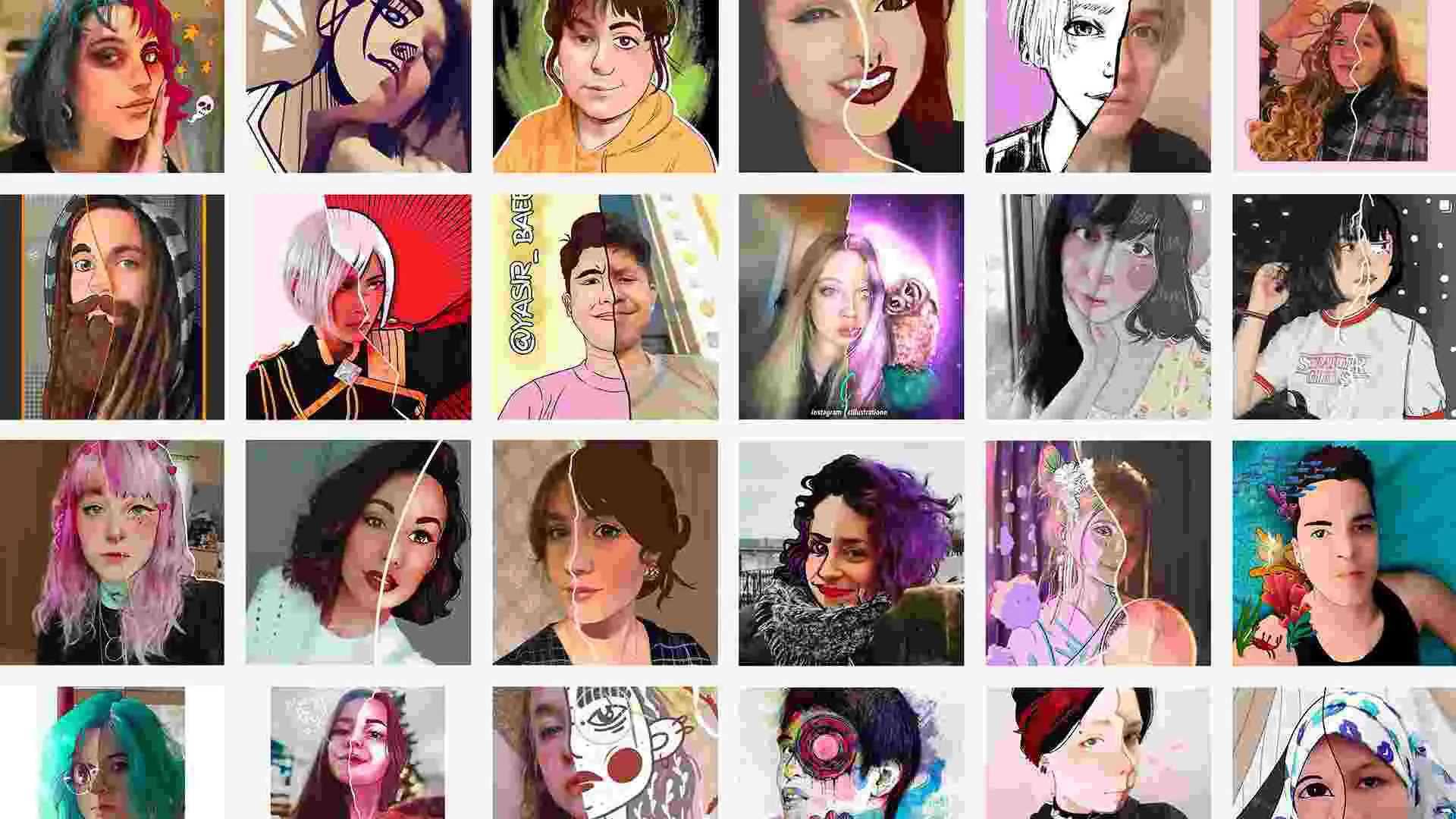 Ảnh 2 của Tải ToonMe Mod APK 0.7.3 (Mở Khóa Pro, Premium) Màn hình ToonMe Mod với nhiều mẫu layout và hiệu ứng để người dùng lựa chọn