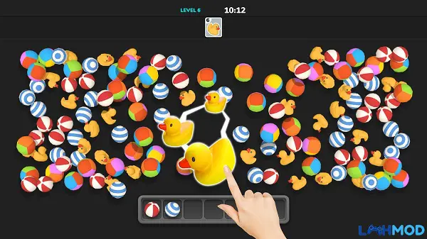 Ảnh 2 của Tải Triple Match 3D Apk 3.12.0 cho Android, IOS Cận cảnh giao diện Triple Match 3D với các vật phẩm 3D đa dạng