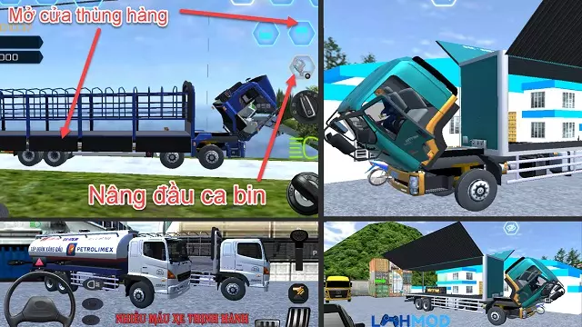 Ảnh 4 của Tải Truck Simulator Vietnam Apk V6.8.6 Miễn Phí Cho Android Một chiếc xe tải đang di chuyển trên đường trong Truck Simulator Vietnam