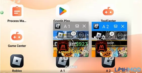 Ảnh 3 của Tải Ugphone Mod Apk v1.3.8.4 – Phiên Bản Mới Nhất Giao diện Ugphone Mod Apk hỗ trợ nhiều tài khoản game cùng lúc