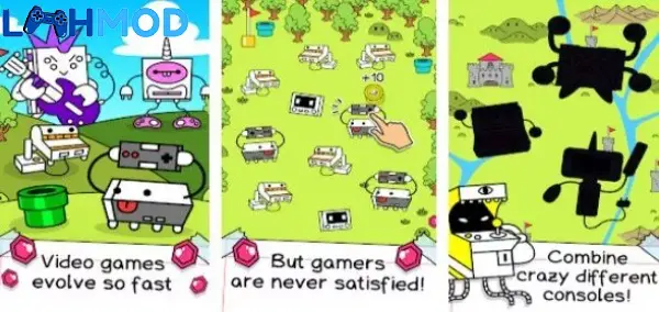 Ảnh 3 của Video Game Evolution: Merge it APK 1.1.16 Android iOS Các loài động vật đã tiến hóa với ngoại hình độc đáo