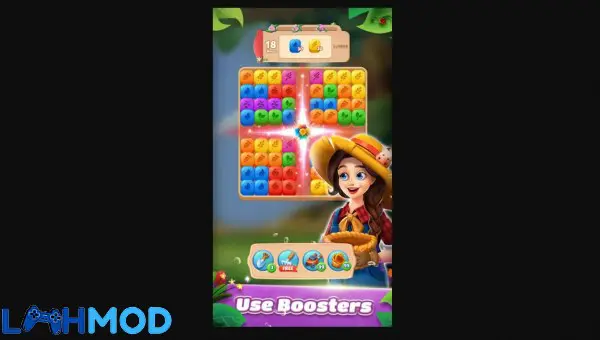 Ảnh 3 của Tải Village Saga APK 1.2.1 cho Android iOS Cận cảnh một khu dân cư đông đúc với nhiều loại công trình trong Village Saga