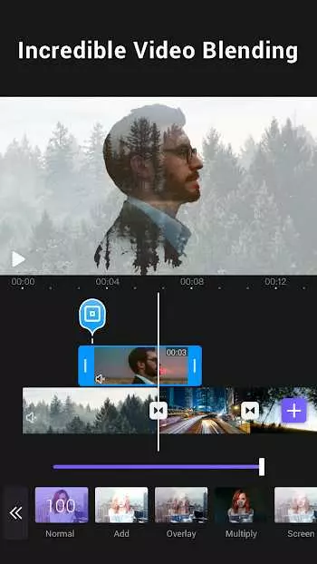 Ảnh 2 của Tải VivaCut Mod APK 3.2.4 (Mở Khóa Pro) Giao diện chỉnh sửa video trong VivaCut Mod