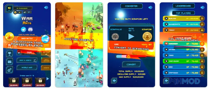 Ảnh 2 của Tải War of Ants Mod Apk 9.4.0 (Không quảng cáo) cho Android iOs Quân đoàn kiến khổng lồ đang giao tranh ác liệt trên chiến trường