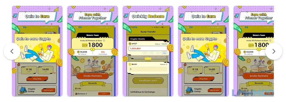 Ảnh 3 của Tải ứng dụng Wild Cash Apk 10.10.35.1201.1732 cho Android iOs Màn hình giải đố của Wild Cash nơi người dùng chọn đáp án