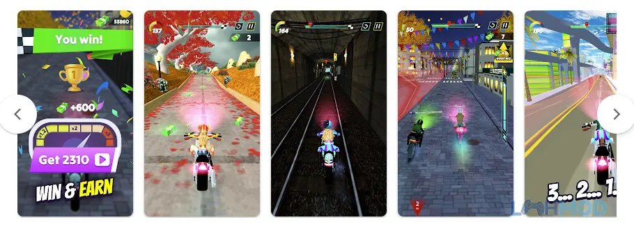 Ảnh 3 của Tải Wild Wheels Bike Racing Apk 1.0.24 cho Android iOs Người chơi điều khiển xe vượt qua chướng ngại vật