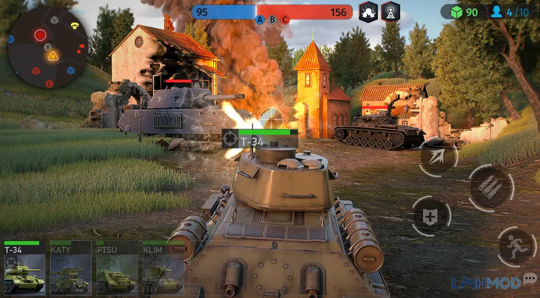 Ảnh 1 của Tải World War Armies Mod Apk 1.4.0 (Mua sắm miễn phí) cho Android iOs Cảnh quan chiến trường rộng lớn trong World War Armies