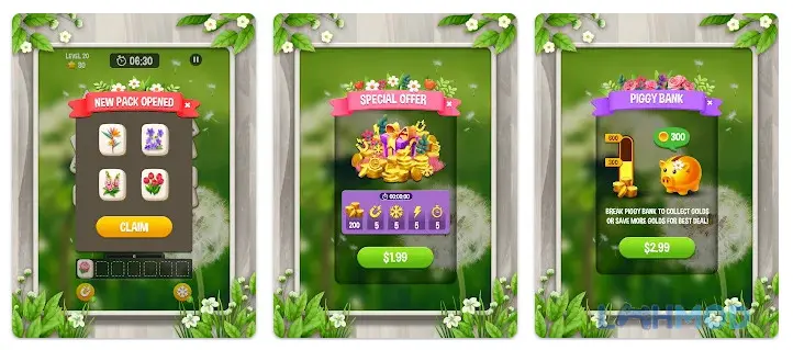 Ảnh 4 của Tải Zen Blossom Flower Tile Match Apk 1.2 cho Android iOs Giao diện chơi game Zen Blossom Flower Tile Match