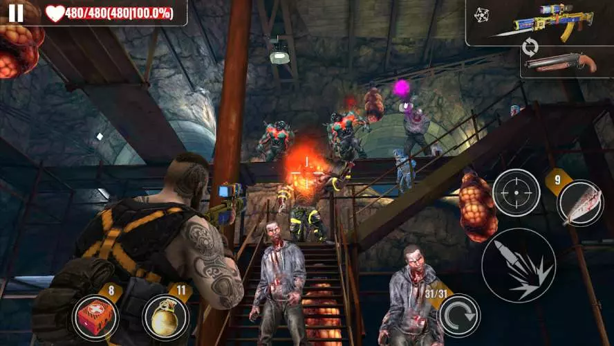 Ảnh 5 của ZOMBIE HUNTER Mod APK 1.61.0 (Bất tử, Vô Hạn Tiền, Mở Khóa) Tổng quan về ZOMBIE HUNTER Mod và căn cứ của người sống sót