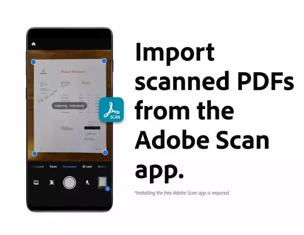 Ảnh 3 của Tải ứng dụng Adobe Acrobat Reader MOD APK (Mở khóa Premium) Ảnh minh họa việc điền và ký biểu mẫu trên Adobe Acrobat Reader