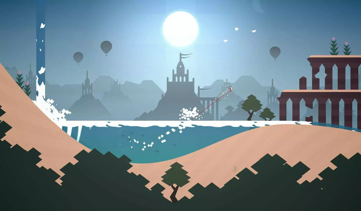 Ảnh 2 của Alto’s Odyssey Mod APK 1.0.16 (Menu, Vô Hạn Coins) Vượt qua chướng ngại vật đầy thách thức trong Alto's Odyssey Mod
