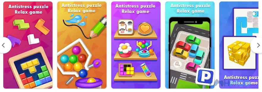 Ảnh 4 của Tải Antistress puzzle Relax game Apk 1.16.12 cho Android iOs Một cảnh chơi game xếp màu trong Antistress puzzle Relax game