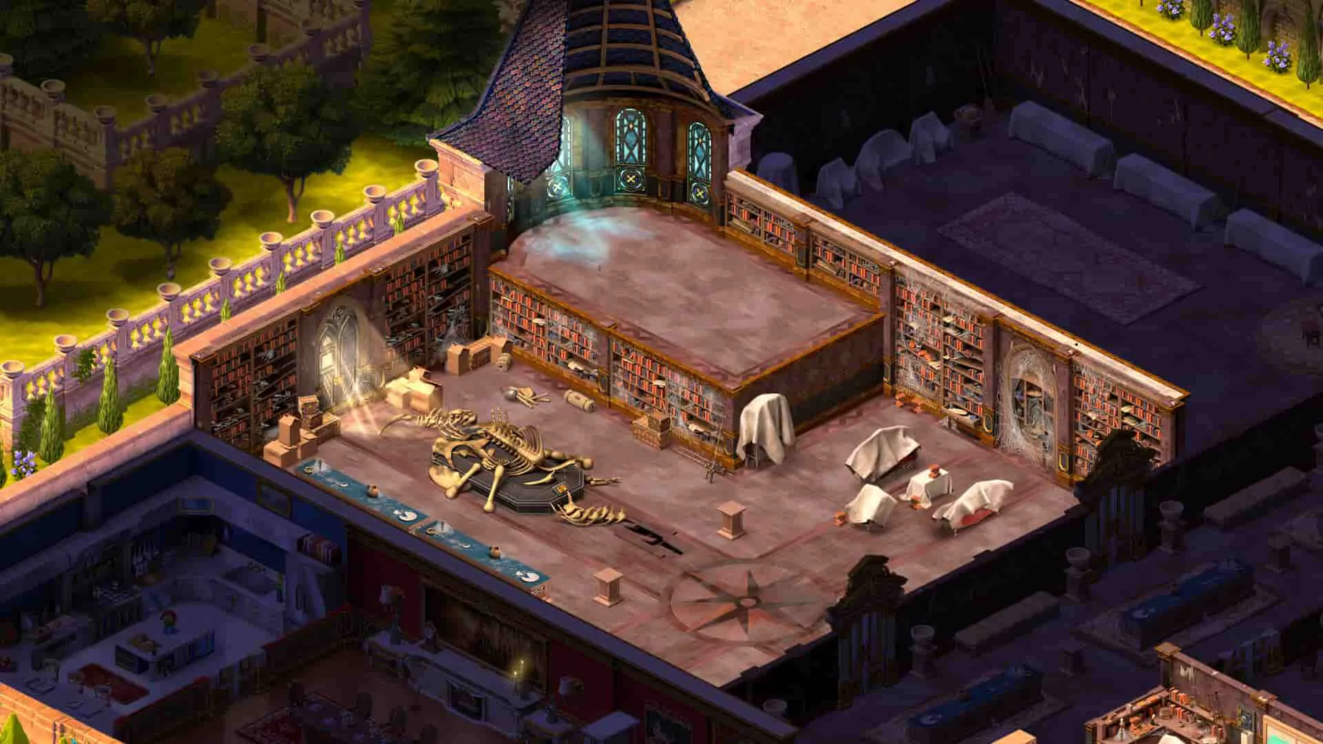 Ảnh 2 của Solitaire Story – Ava’s Manor Mod APK v48.5.1 (Mua sắm miễn phí) Alt text mô tả giao diện chơi bài Solitaire trong Ava’s Manor với các lá bài được xếp chồng lên nhau