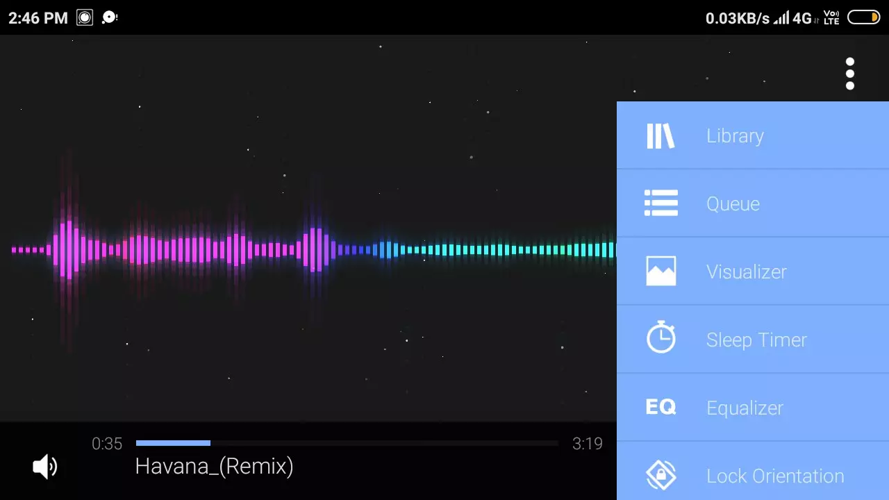 Ảnh 2 của Avee Music Player Pro Mod APK 1.2.154 (Mở Khóa Premium) Giao diện chỉnh sửa sóng nhạc của Avee Music Player Pro Mod
