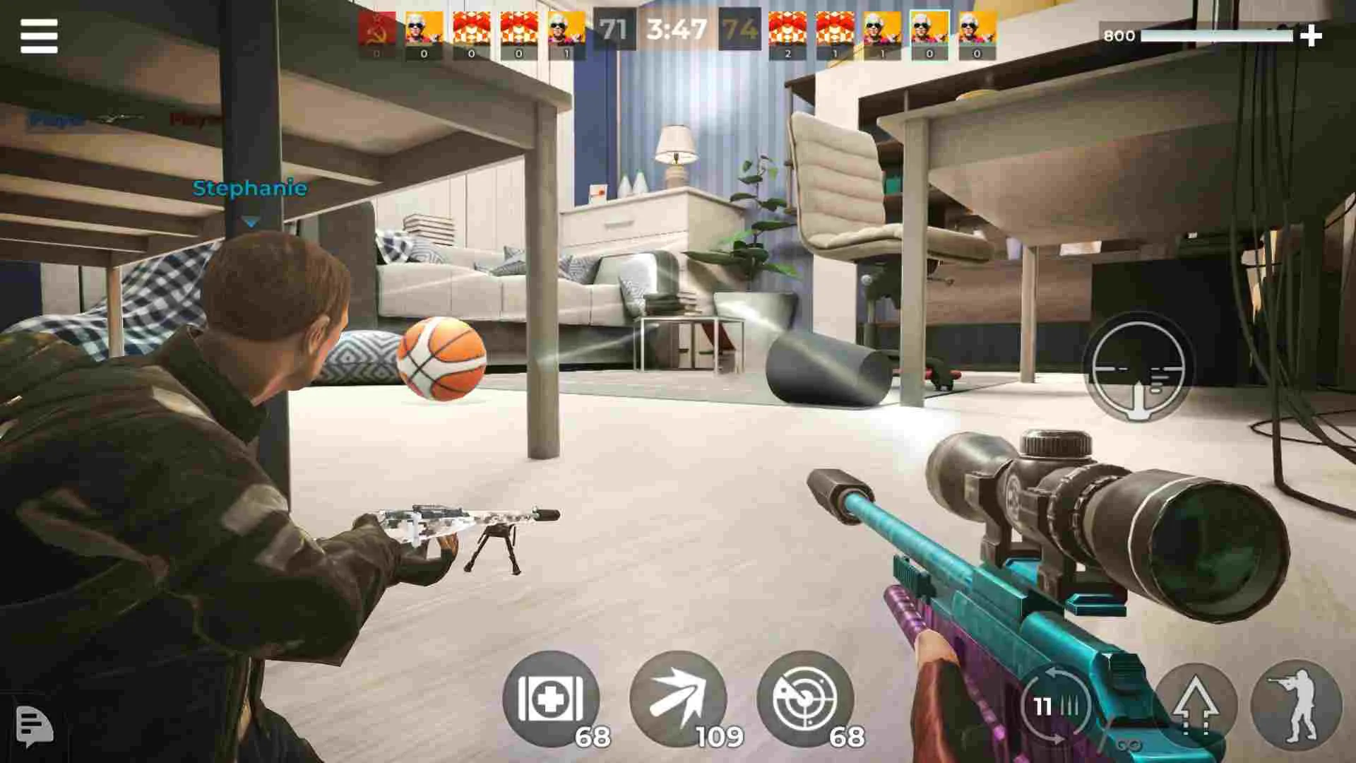 Ảnh 3 của Tải game AWP Mode Mod APK 1.8.0 (Menu/Vô hạn đạn, Wall Hack) Kho nhân vật đa dạng trong AWP Mode Mod