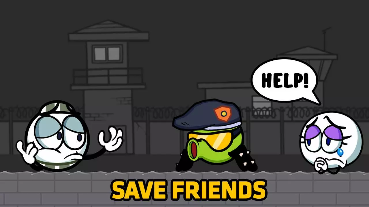 Ảnh 3 của Ball Bounce: Escape Quest Mod APK V0.3.1 (Menu, Bất tử, Tốc độ game) Cảnh quay Ball Bounce: Escape Quest Mod, quả bóng đang giải đố bằng cách đẩy khối hộp trong màn chơi đầy màu sắc