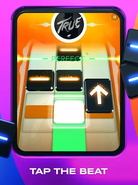 Ảnh 3 của Beatstar Mod APK v36.0.0.8543 (Always Tap Perfect, High Score) Ảnh chụp màn hình Beatstar đang hiển thị bảng xếp hạng người chơi, với nhiều hồ sơ khác nhau
