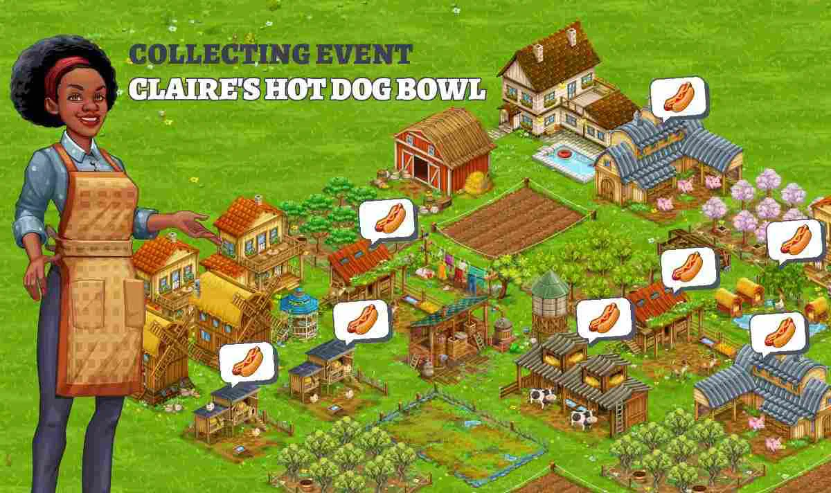 Ảnh 2 của Big Farm: Mobile Harvest Mod APK 10.4.26575 (Tiền, Gems, Hạt Giống) Cận cảnh một phần nông trại trong Big Farm Mobile Harvest với cây trồng và nhà kho