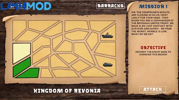 Ảnh 3 của Tải Border Wars: Military Games APK 2.9 Android iOS Giao diện chiến đấu Border Wars: Military Games với nhiều đơn vị quân