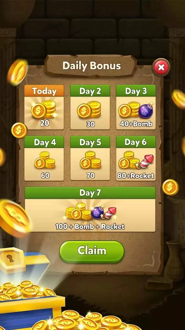Ảnh 5 của Tải game Bubble Pop Origin Mod APK 22.0627.00 (Auto Win) Android iOS Alt text mô tả chi tiết các loại vật phẩm hỗ trợ trong game bắn bóng