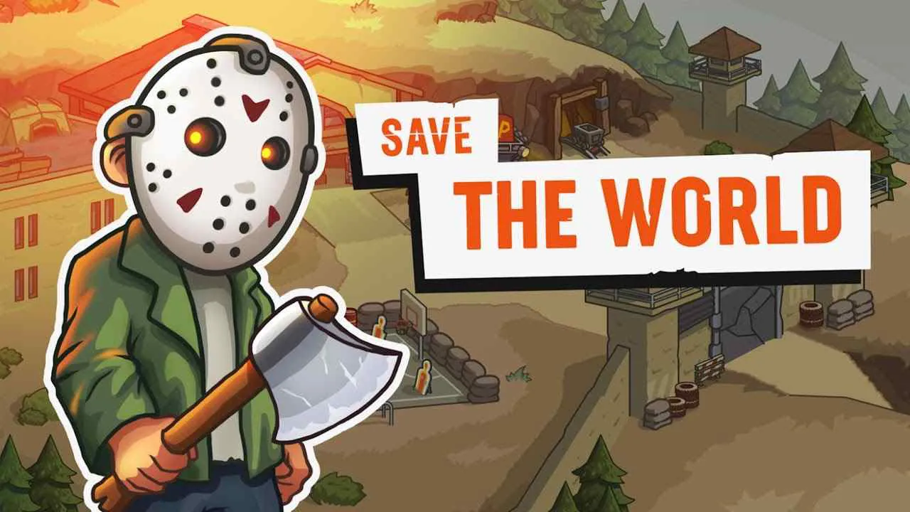 Ảnh 4 của Tải Camp Defense Mod APK 1.0.767 (Menu, Mua sắm miễn phí) Chiến binh và xe tải trên nền cảnh hậu tận thế của Camp Defense Mod