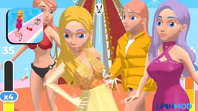 Ảnh 5 của Tải Catwalk Beauty Mod Apk {{version} (Mở khóa tất cả) cho Android, IOS Màn hình kết thúc một cấp độ trong Catwalk Beauty, chờ đợi những thử thách mới