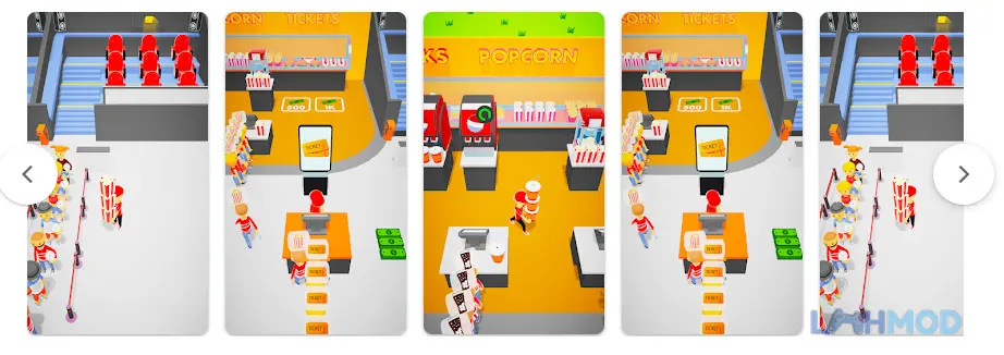 Ảnh 3 của Tải Cinema Bar 3D Apk 0.18 cho Android iOs Quầy phục vụ đồ ăn và nước uống trong Cinema Bar 3D