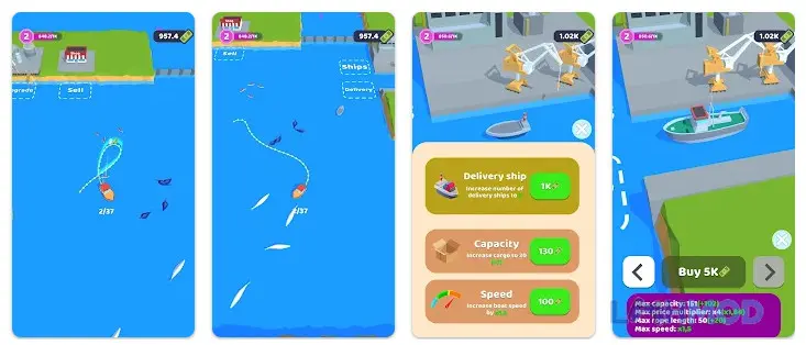 Ảnh 4 của Tải Circle the Fish Mod Apk 0.6.6 (MOD Nhận Thưởng, Gỡ QC) cho Android iOs Giao diện chơi Circle the Fish Mod