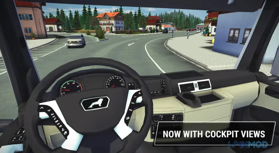 Ảnh 2 của Tải Construction Simulator 3 Lite Mod Apk 1.2 (Vô Hạn Tiền) cho Android iOs Cảnh một chiếc cần cẩu đang nâng vật liệu xây dựng trong Construction Simulator 3 Lite
