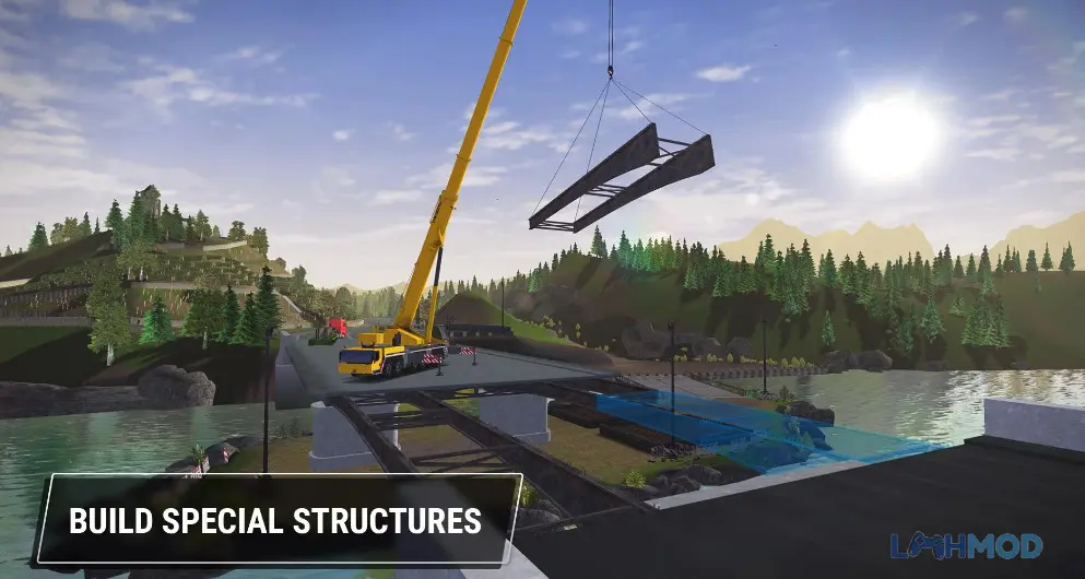 Ảnh 3 của Tải Construction Simulator 3 Lite Mod Apk 1.2 (Vô Hạn Tiền) cho Android iOs Giao diện buồng lái xe tải trong game Construction Simulator 3 Lite