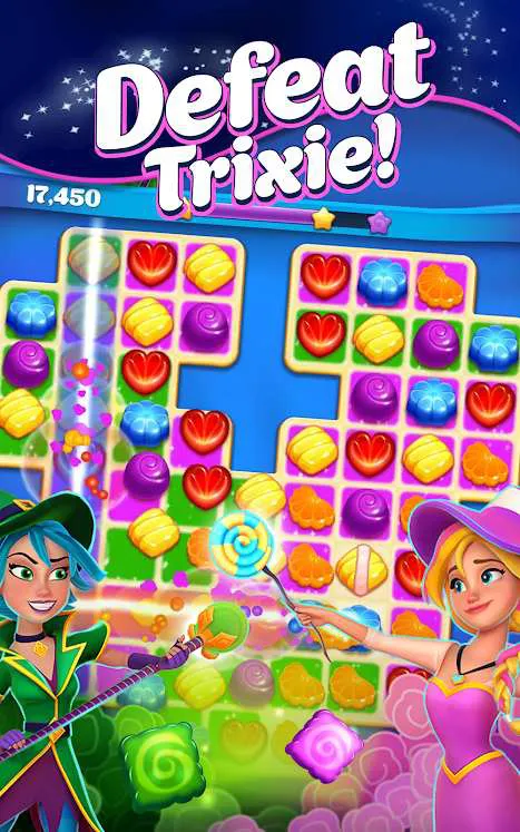 Ảnh 2 của Tải game Crafty Candy Mod APK 2.21.0 (Vô Hạn Tiền) Cảnh Candice và Cookie trong thế giới Crafty Candy đầy màu sắc