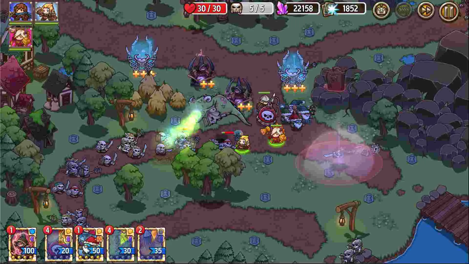 Ảnh 4 của Crazy Defense Heroes Mod APK 3.8.1 (Menu, Mua sắm, Tài Nguyên) Game Crazy Defense Heroes Mod