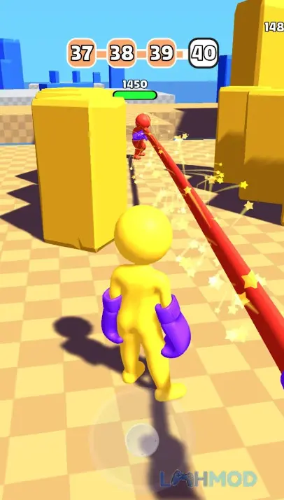 Ảnh 4 của Tải Curvy Punch 3D Mod Apk 1.15 (Vô Hạn Tiền) cho Android iOs Màn hình lựa chọn nhân vật hoặc tùy chỉnh trang phục trong game Curvy Punch 3D