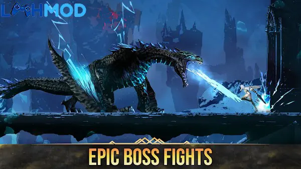 Ảnh 1 của Demon Hunter: Shadow World MOD APK 60.80.11.0 (God Mode) Cảnh chiến đấu kịch tính của thợ săn quỷ trong thế giới bóng tối