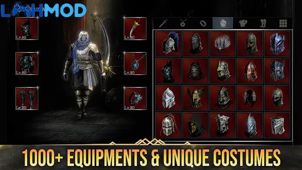 Ảnh 3 của Demon Hunter: Shadow World MOD APK 60.80.11.0 (God Mode) Thợ săn quỷ đối đầu với quái vật khổng lồ trong một hầm ngục