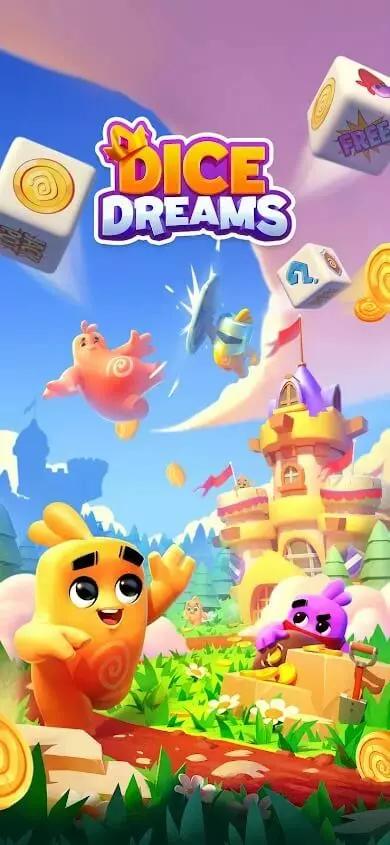 Ảnh 1 của Tải game Dice Dreams Mod APK v1.82.1.21726 (Menu, Vô hạn Rolls, COINS) Giao diện chơi game Dice Dreams Mod trên điện thoại