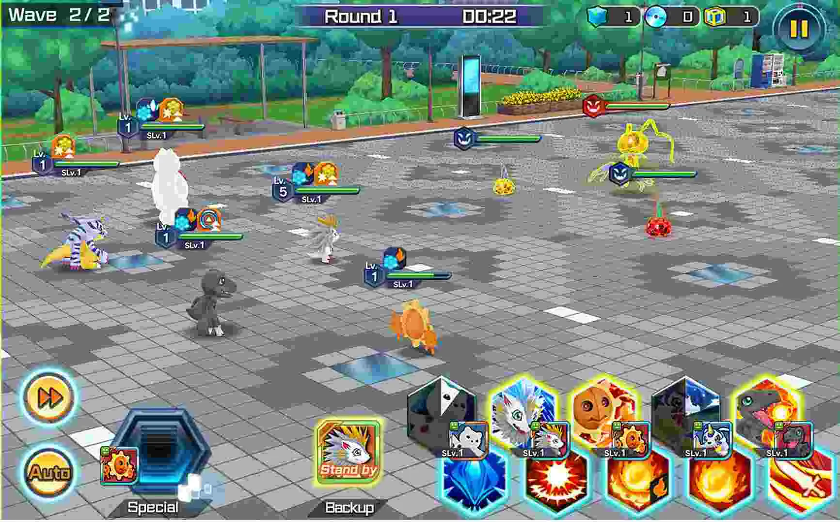 Ảnh 3 của Digimon ReArise Mod APK 99.9.0 (Menu, Tăng Sát Thương, Phòng thủ) Trận chiến đầy kịch tính của các Digimon